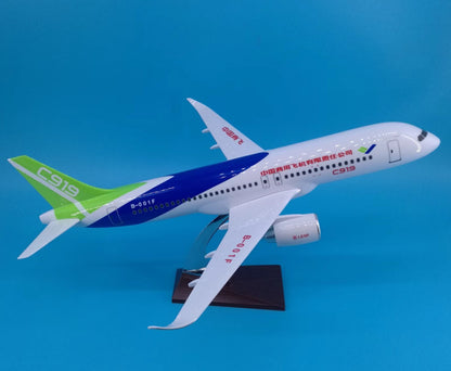 47CM CHINA COMAC C919 B-001F Commercial Airplane Resin Aircrarft Plane Model