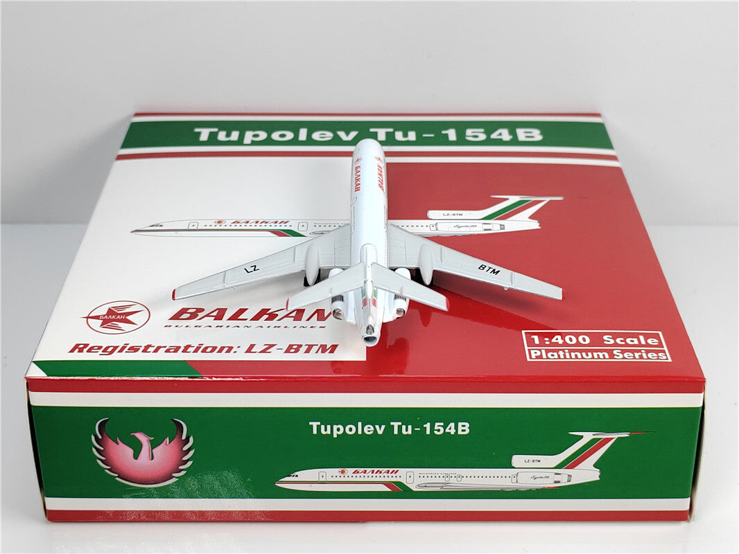 1:400 Phoenix BALHAN Tupolev TU-154B Airplane Diecast Aircraft Plane Model