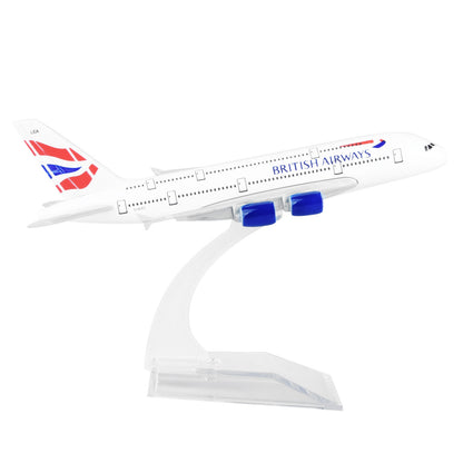 16cm 1/400 British Airways A380 Model Plane Alloy Diecast Airplane Collection d