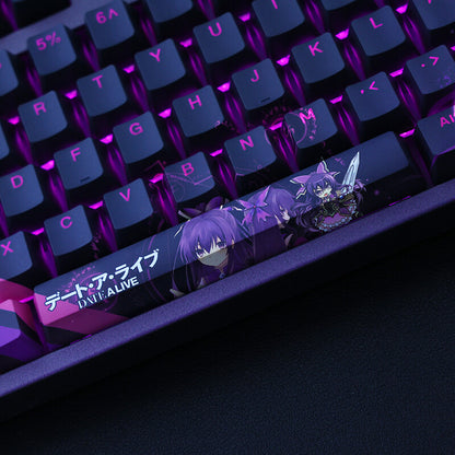 Anime Yatogami Tohka Keycaps Set PBT Key Cap for OEM Mechanical Keyb Collectible