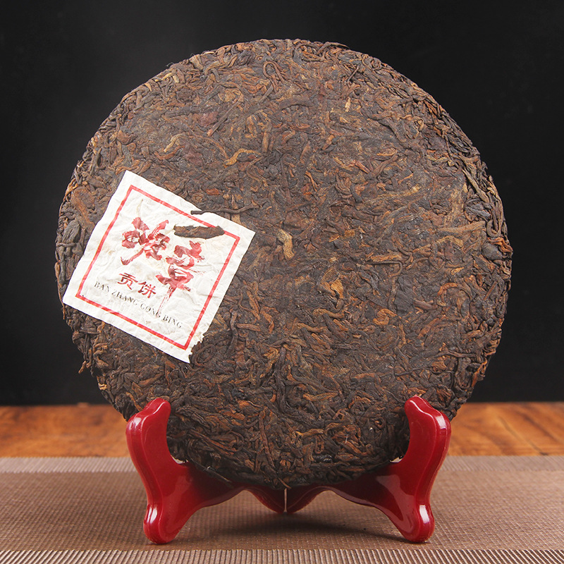 357gCake Ancient Tree Ripe Tea Puerh Tea Ripe Tea Golden Bud Banzhang Puerh Tea