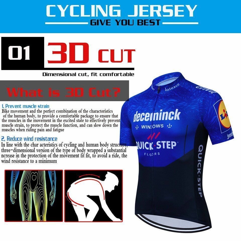 Cycling Jersey Set Quick Step Team Clothing Road Bike Suit Bicycle Bib Short MTB