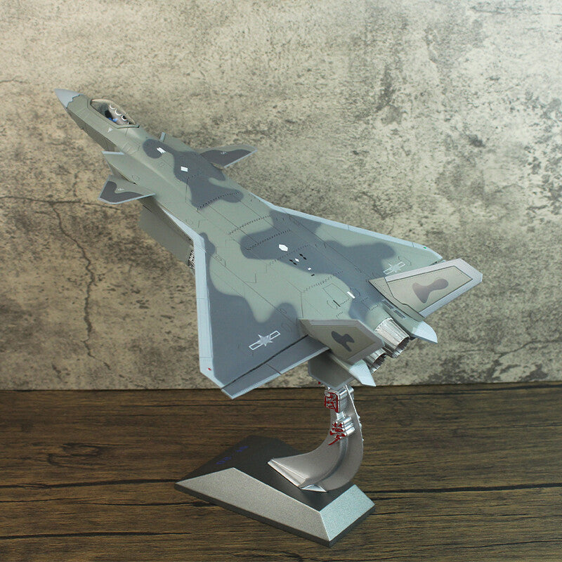1:60 37CM China J-20 Stealth Fighter Plane Diecast Military Aircraft Model