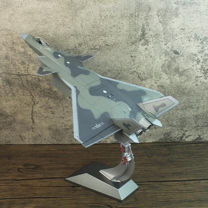 1:60 37CM China J-20 Stealth Fighter Plane Diecast Military Aircraft Model