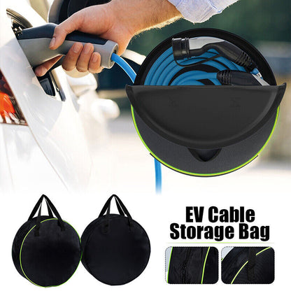 Water Resistant Car Cable Storage Bag Organiser Hook Up Auto EV Lead Caravan Bag