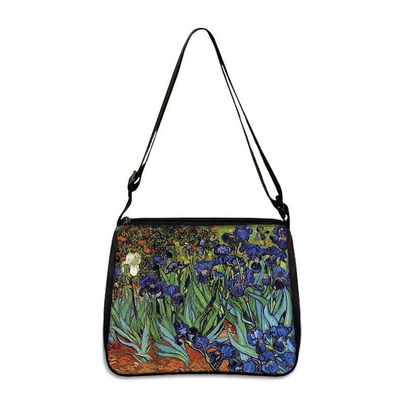 Famous Paintings Handbag Women Shoulder Bags Shopping Bag Canvas Pouch Zipper