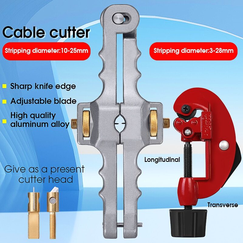 Longitudinal Opening Knife Sheath Cable Slitter Fiber Optic Cable Stripper SI-01