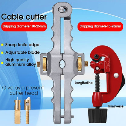 Longitudinal Opening Knife Sheath Cable Slitter Fiber Optic Cable Stripper SI-01