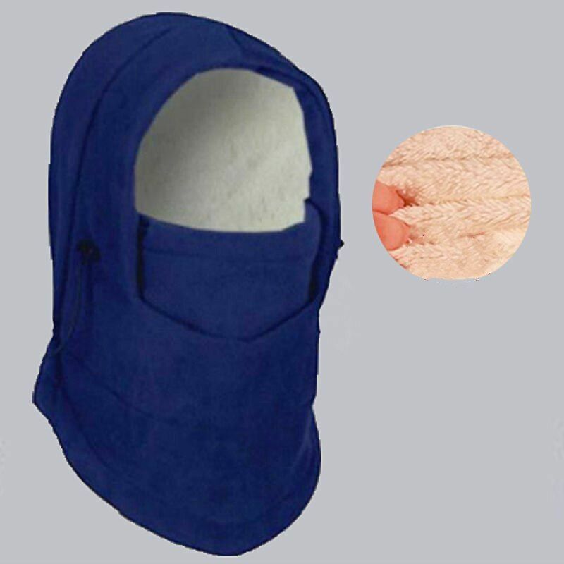 Winter Hat Thermal Fleece Balaclava Hat Hooded Neck Warmer Hiking Scarves Masks