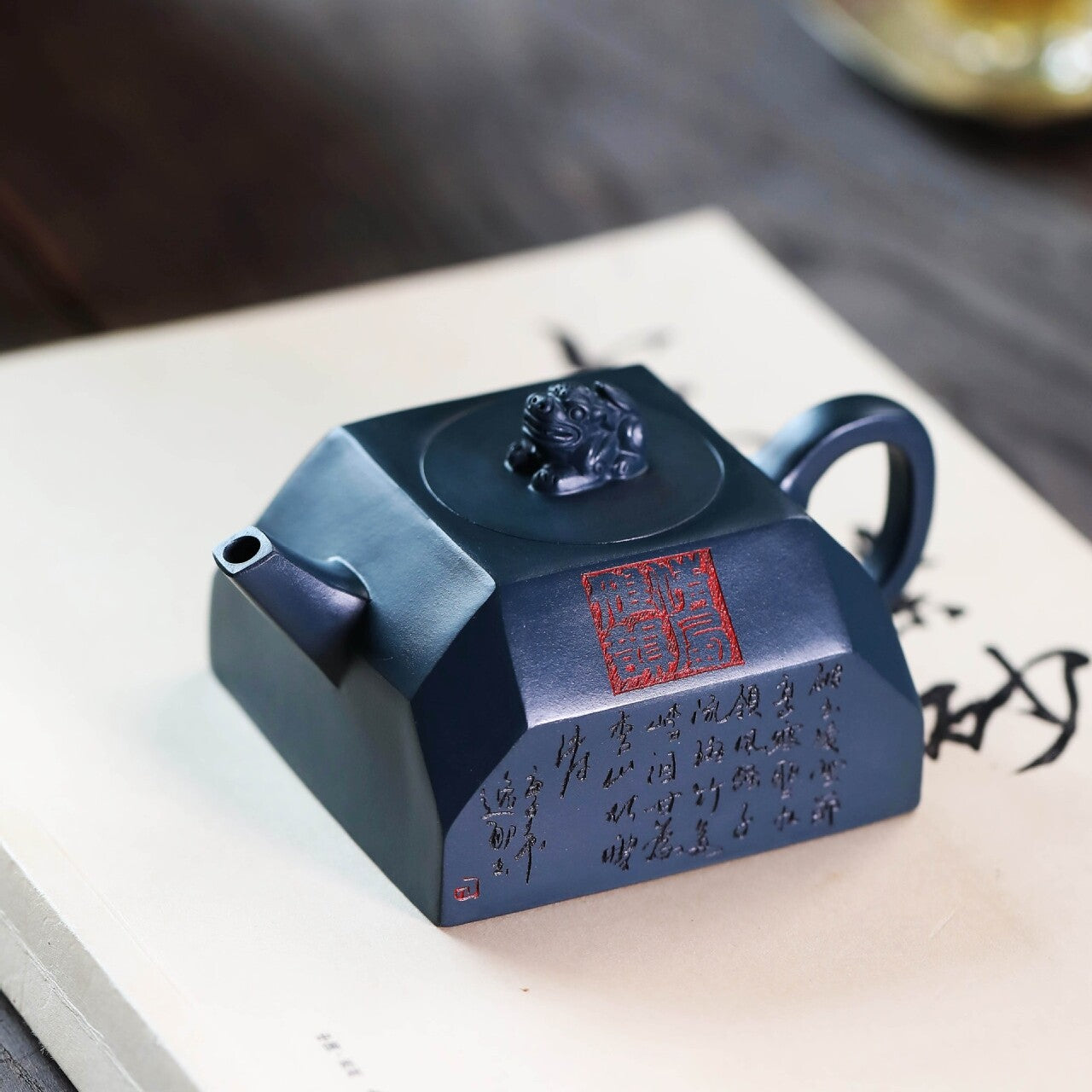 Full Handmade Tea Pot Marked Collection Real Yixing Zisha Tianqing Clay Pot New