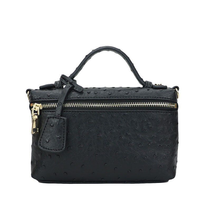 Handbag Ostrich Pattern Leather Bag Women Clutch Party Purse Ostrich Bag Chain