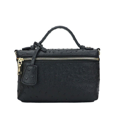 Handbag Ostrich Pattern Leather Bag Women Clutch Party Purse Ostrich Bag Chain