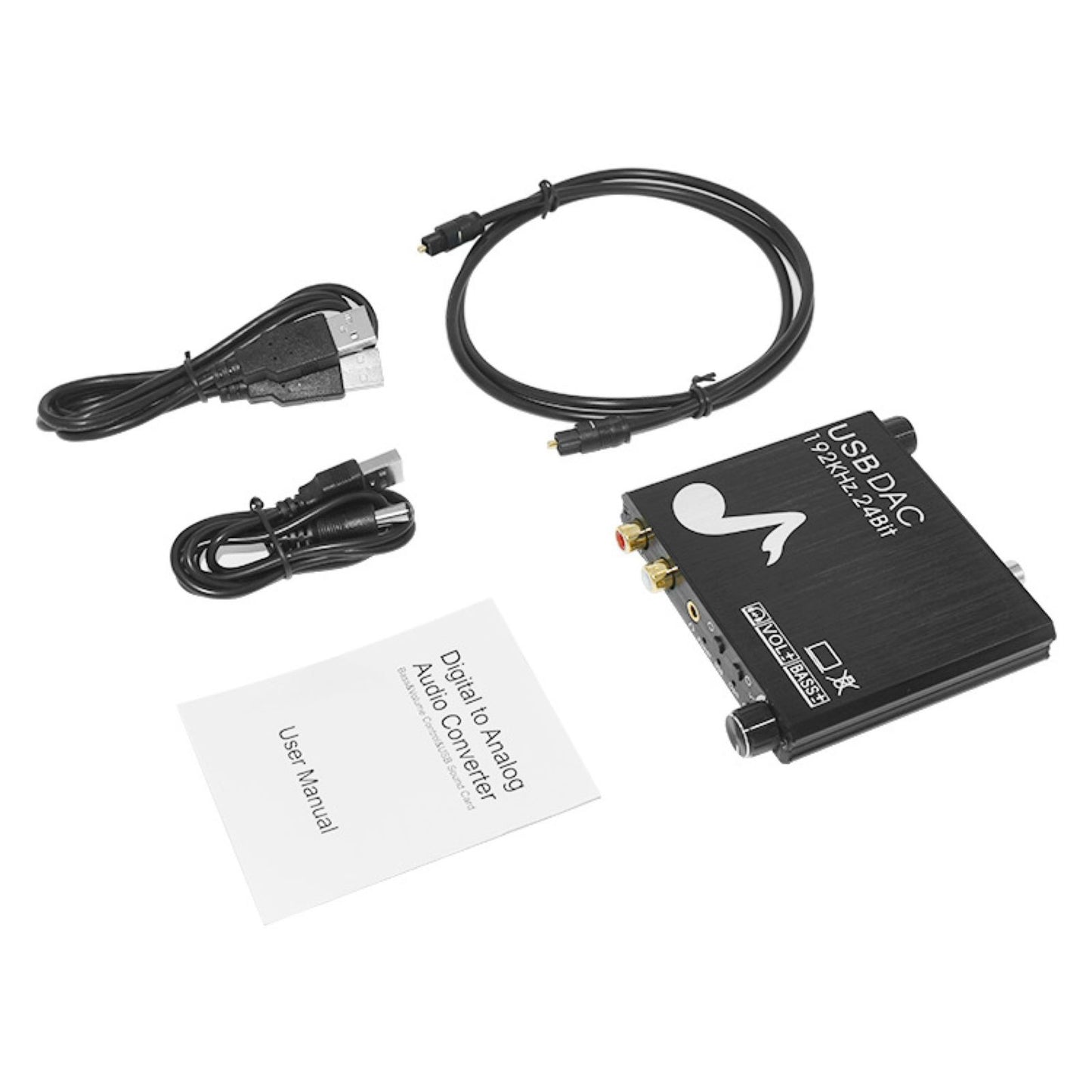 New Aluminium Alloy 24-Bit 192 kHz Optical Digital To Analog Audio Converter