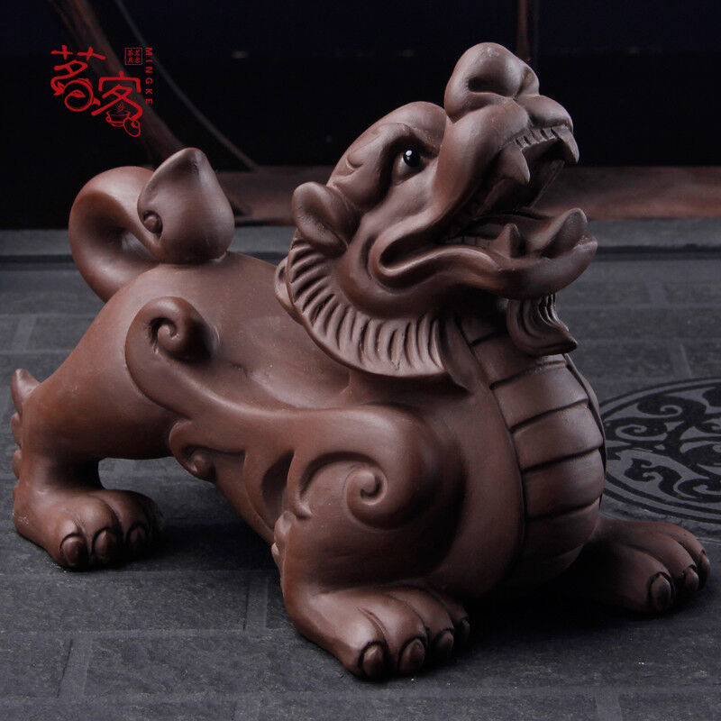 Kylin Tea Pet Handiwork Chinese Yixing Zisha Tea Play Small Home Decoration New