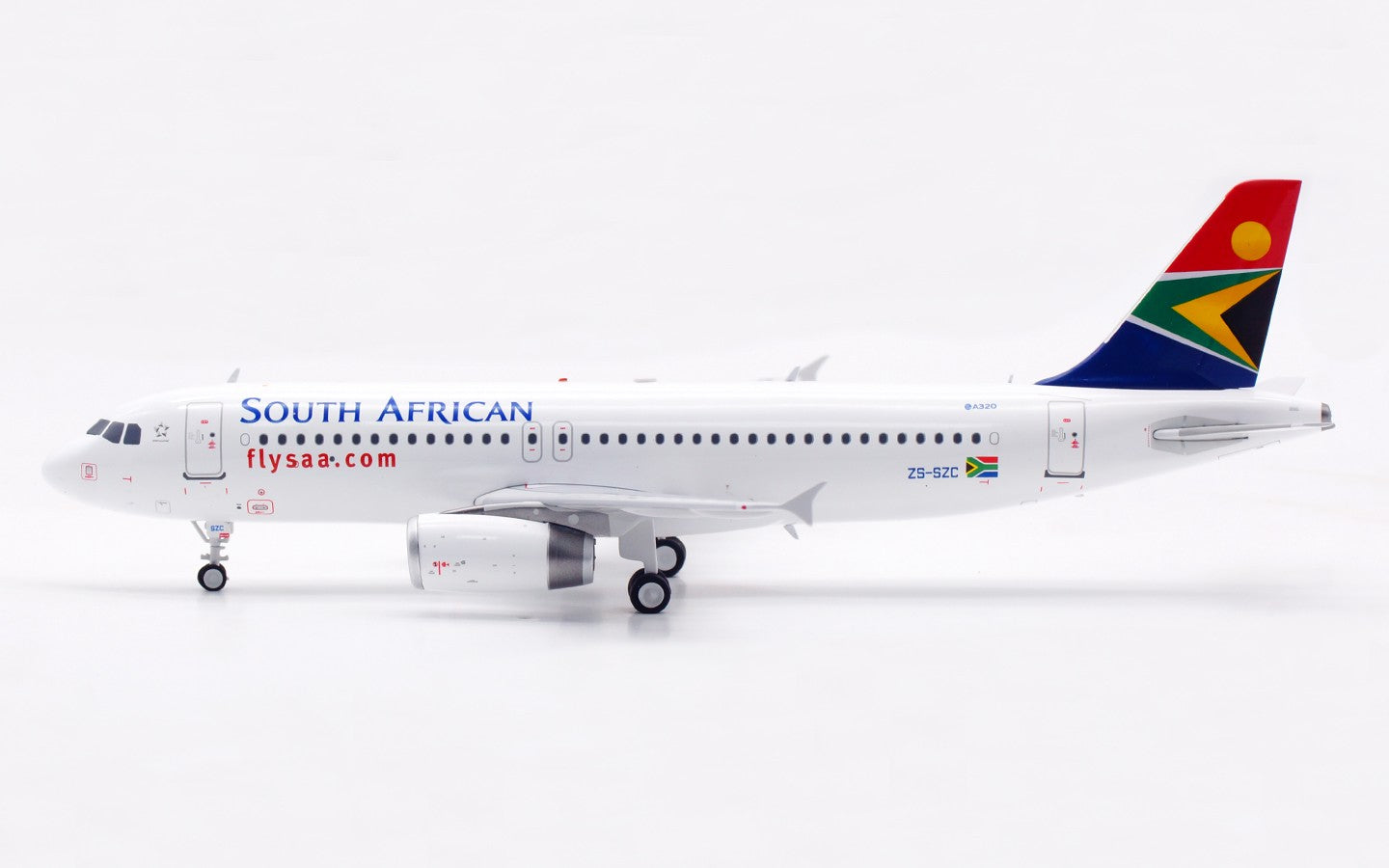 1:200 InFlight South African A320 Passenger Airplane Diecast Aircraft Model
