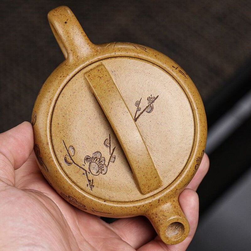 Boutique Handmade Tea Pot True Yixing Zisha Duan Clay Big Mouth Pot Ball Infuser