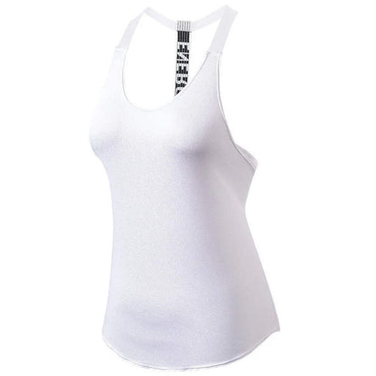 Gym Tops – Women’s Backless Quick-Dry Yoga Tank