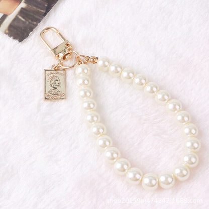 New Letter Key Ring Card Pendant Mobile Phone Case Chain Bag Pendant Keychain