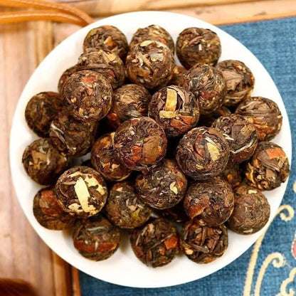 500g White Tea Stuffed Tangerine Orange Fuding Chenpi Bai Cha Aged Shou Mei