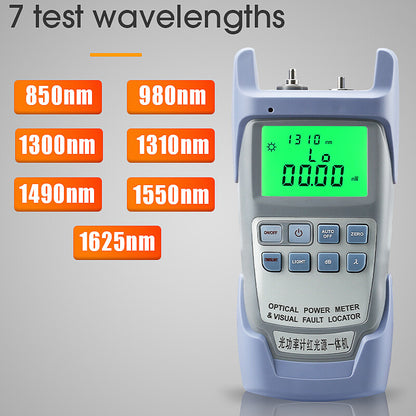 AUA-9A Optical Power Meter with Visual Fault Locator Optic Fiber Tester VFL 20MW