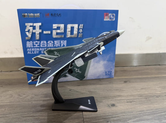 1:72 30CM KDW J-20A Stealth Fighter Plane Jet Diecast Military Aircraft Model