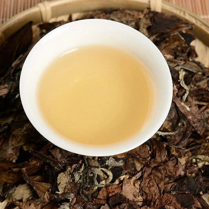 700g White Tea Cake Organic Premium Aged Fuding Shou Mei Long Life Eyebrow Tea