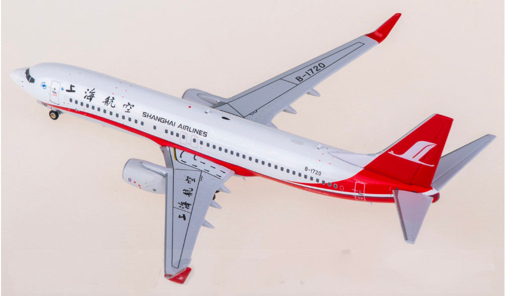 1:400 AeroPolaris Shanghai Airlines Boeing 737-800 B-1720 Airplane Diecast Model