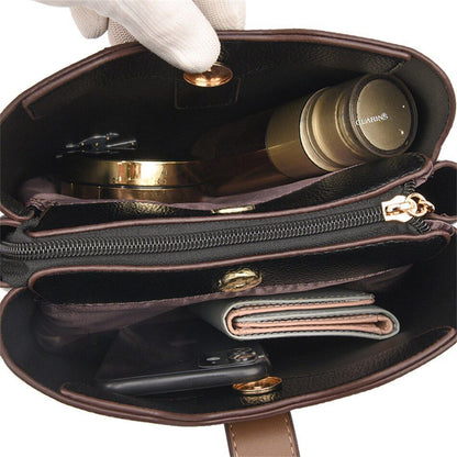 Large Shoulder Bag Synthetic Leather Messenger Bags Fashion Tote Luxury Handbag
