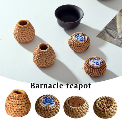 Retro Rattan Teapot Lid Holder Lid Rack for Chinese Teapot KungFu Ceramic Teapot
