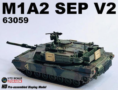 1/72 Dragon US M1A2 SEP V2 Abrams Tank NATO Tricolor 63059 Finished Model
