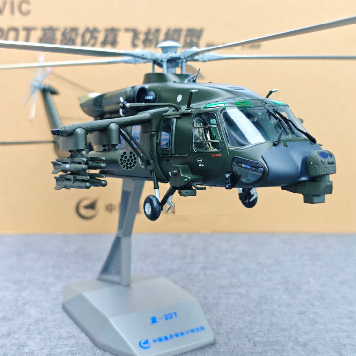 1:40 47CM AVIC Z-20T Armed Helicopter Plane Diecast Military Aircraft Model