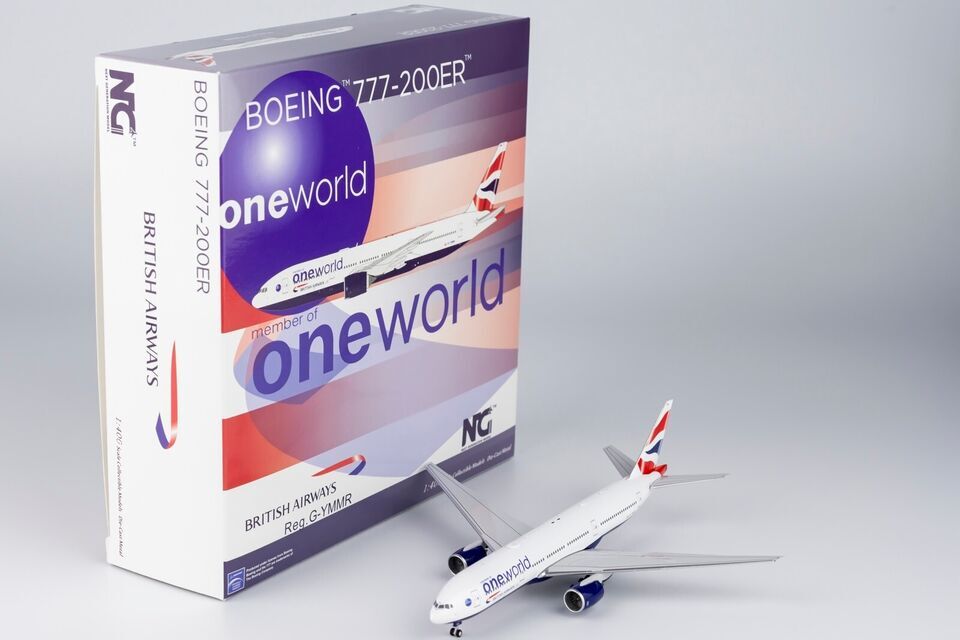 1:400 NG Model BRITISH AIRWAYS BOEING 777-200ER Passenger Airplane Diecast Model