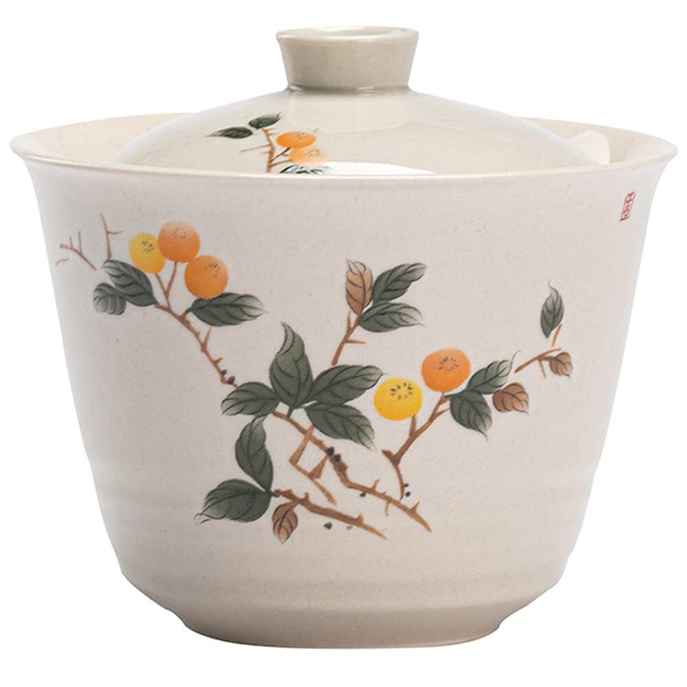 166ml Chinese Ceramic Gaiwan Hand Painted Kung Fu Tea Set Tea Bowl Cup Tea