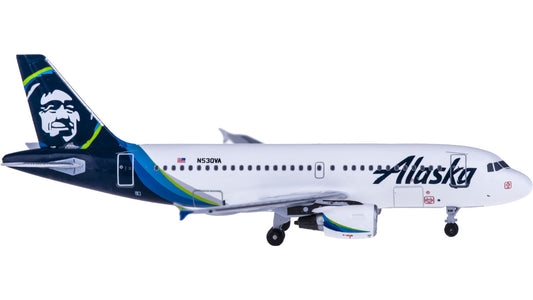 1:400 AeroClassic Alaska Airlines AIRBUS A319 Passenger Airplane Diecast Model