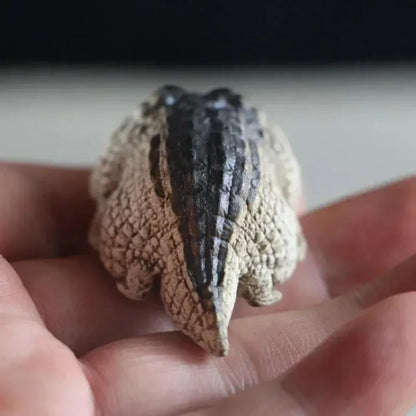 Mini Crocodile Tea Pet Handmade Ornaments 6.6cm Statue Tea Ceremony Tea Play