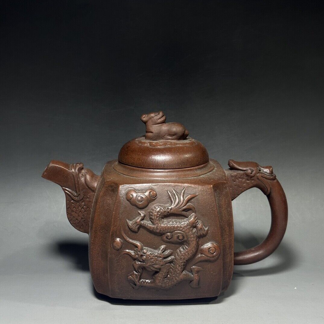 vintage chinese yixing purple clay teapot zisha ceremony teaware collection rare