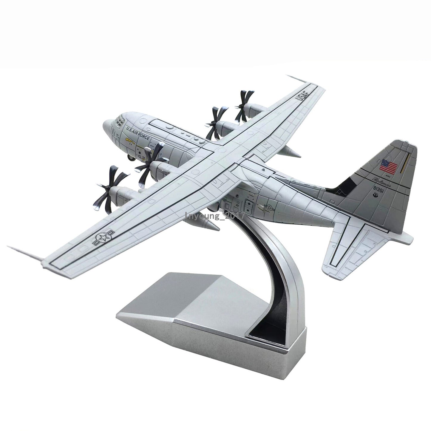 1:200 Scale 1956 Lockheed C-130 Hercules Transport Plane Metal Diecast Model