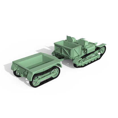 SSMODEL SS87667 1/87 HO Scale Railway Military Model Kit France Renault UE Tank