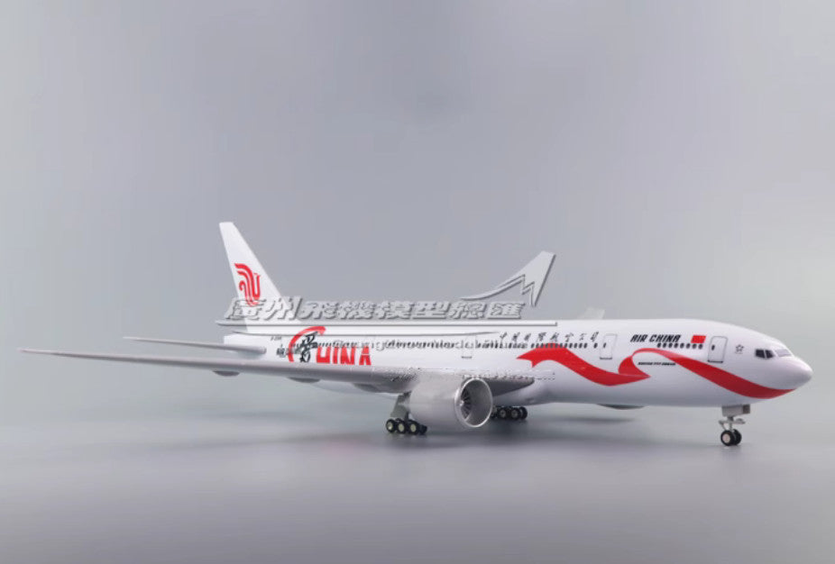49CM AIR CHINA BOEING 777-300ER Airplane Landing Gears Resin Aircraft Model
