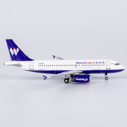 1:400 NGmodels West Air Airbus A319 Passenger Airplane Diecast Model