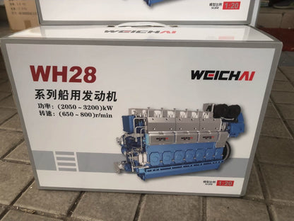 1:20 WEICHAI WH28 Marine Engine Large-Scale Engine Generator Diecast Model