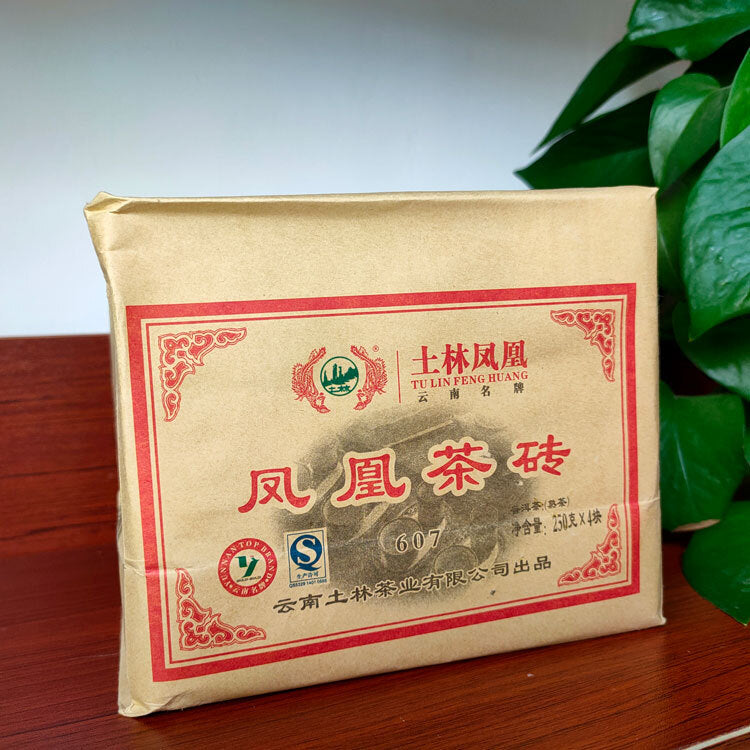 2015 Yr Yunnan Tu Lin Feng Huang TuLin 607 Shu Puer Tea Brick Puerh 250g Ripe