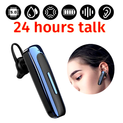 Bluetooth 5.0 Earpiece Driving Trucker Wireless Headset Earbuds Noise Cancelling