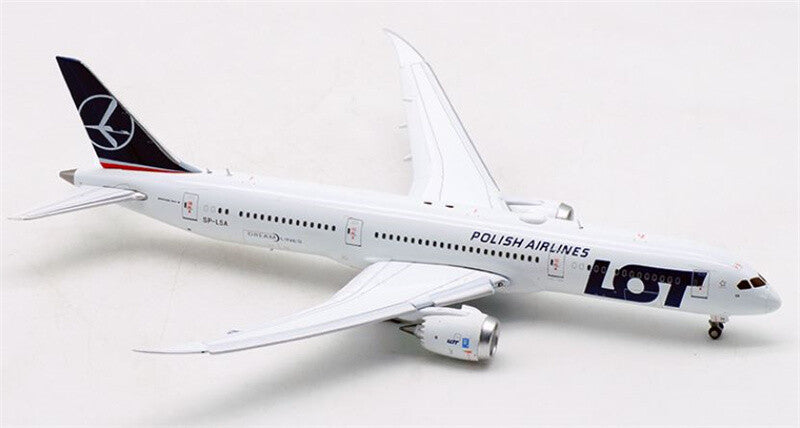 JC Wings Polish Airlines LOT For Boeing B787-9 SP-LSA Flaps Down 1/400 Model