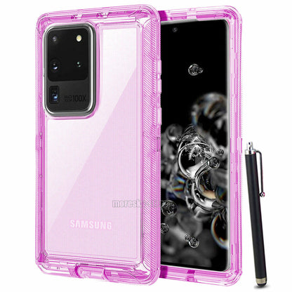 Case For Samsung Galaxy S20 Plus Ultra 5G, Clear Rugged Heavy Duty Phone Cover