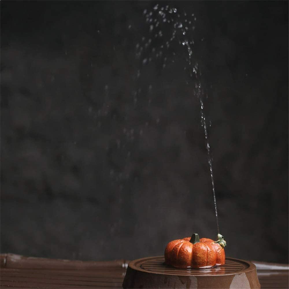 Creative Purple Sand Pumpkin Frog Tea Pet Decoration Creative Spray Water Ceremony -