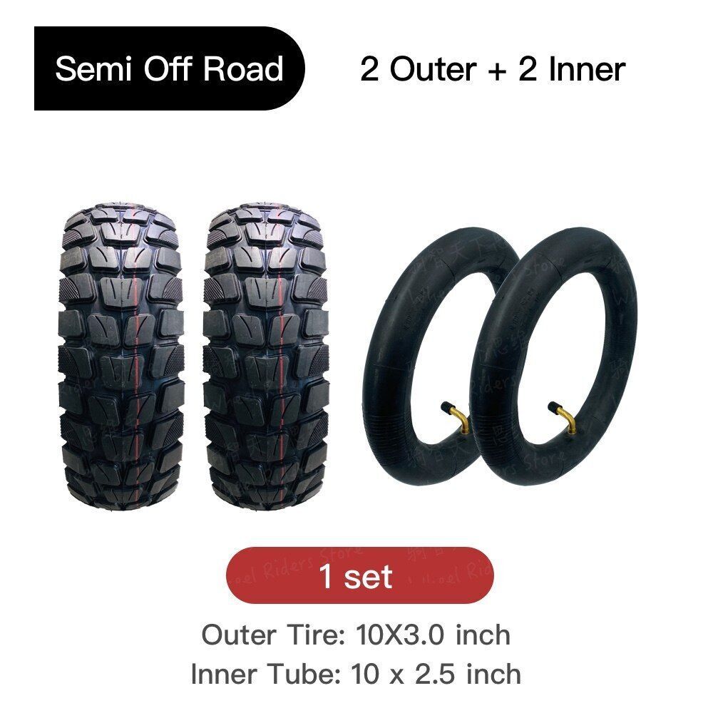 Semi Off-road Inner Outer Tire 10inch Cross-country Non-slip Electric Scooter