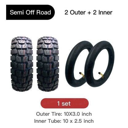 Semi Off-road Inner Outer Tire 10inch Cross-country Non-slip Electric Scooter