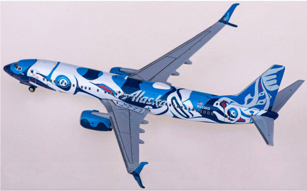 1:400 Geminijets Alaska Airlines B737-800 Passenger Airplane Diecast Model