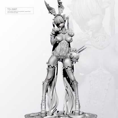 65mm resin figure model Fantasy Rabbit Girl unassembled Unpainted